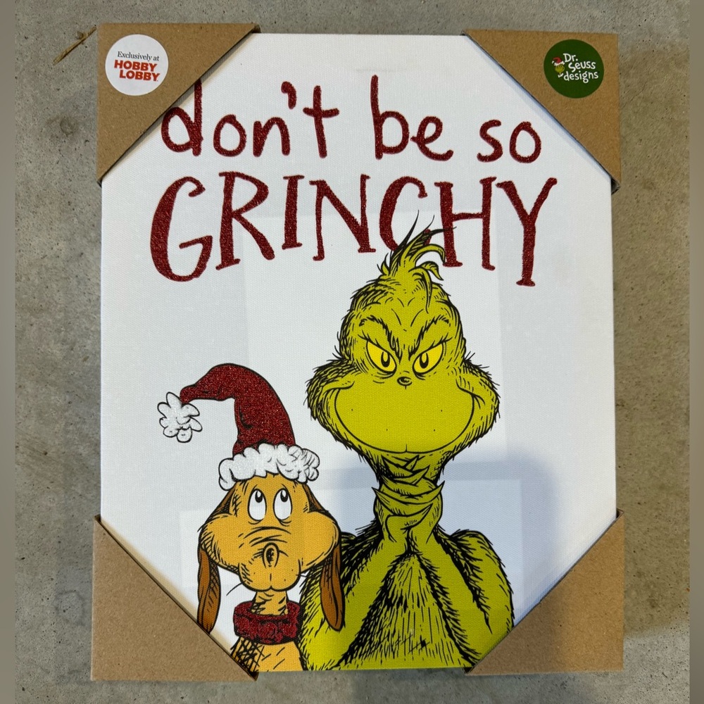 Grinch and Max Holiday Wall Art